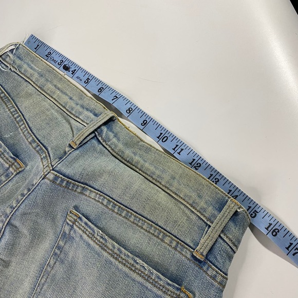 Frame La Nouveau Straight Jeans Ankle Fringe Hem Women's 28 - Picture 6 of 7